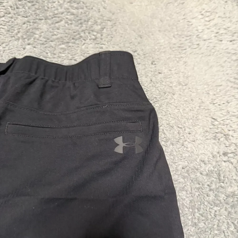 Under Armour Match Play Golf Shorts Mens 32 Black Stretch HeatGear 1309547